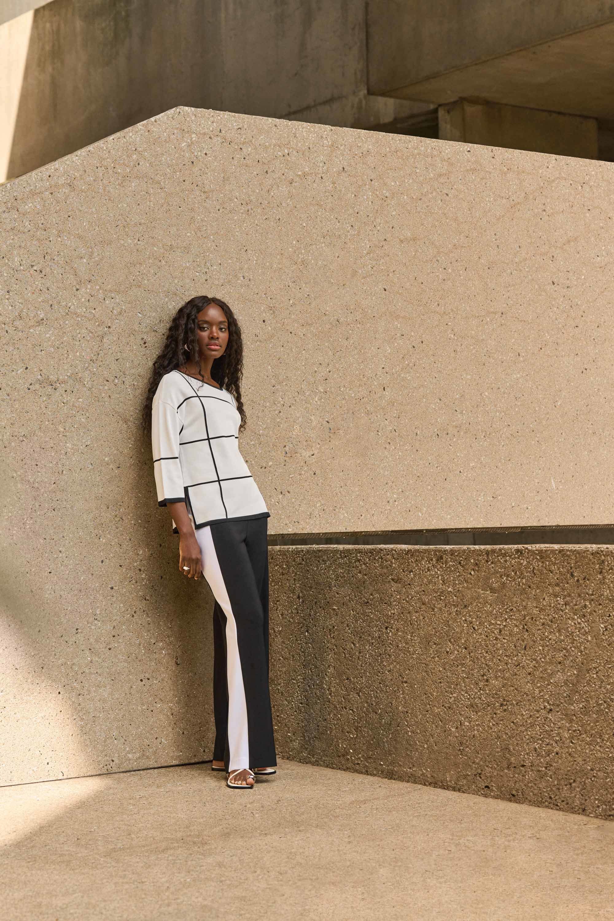 Joseph Ribkoff Silky Knit Wide-Leg Pull-On Pants 251059