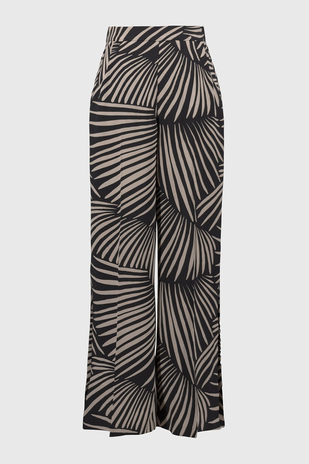 Joseph Ribkoff Gauze Tropical Print Wide-Leg Pants 251085