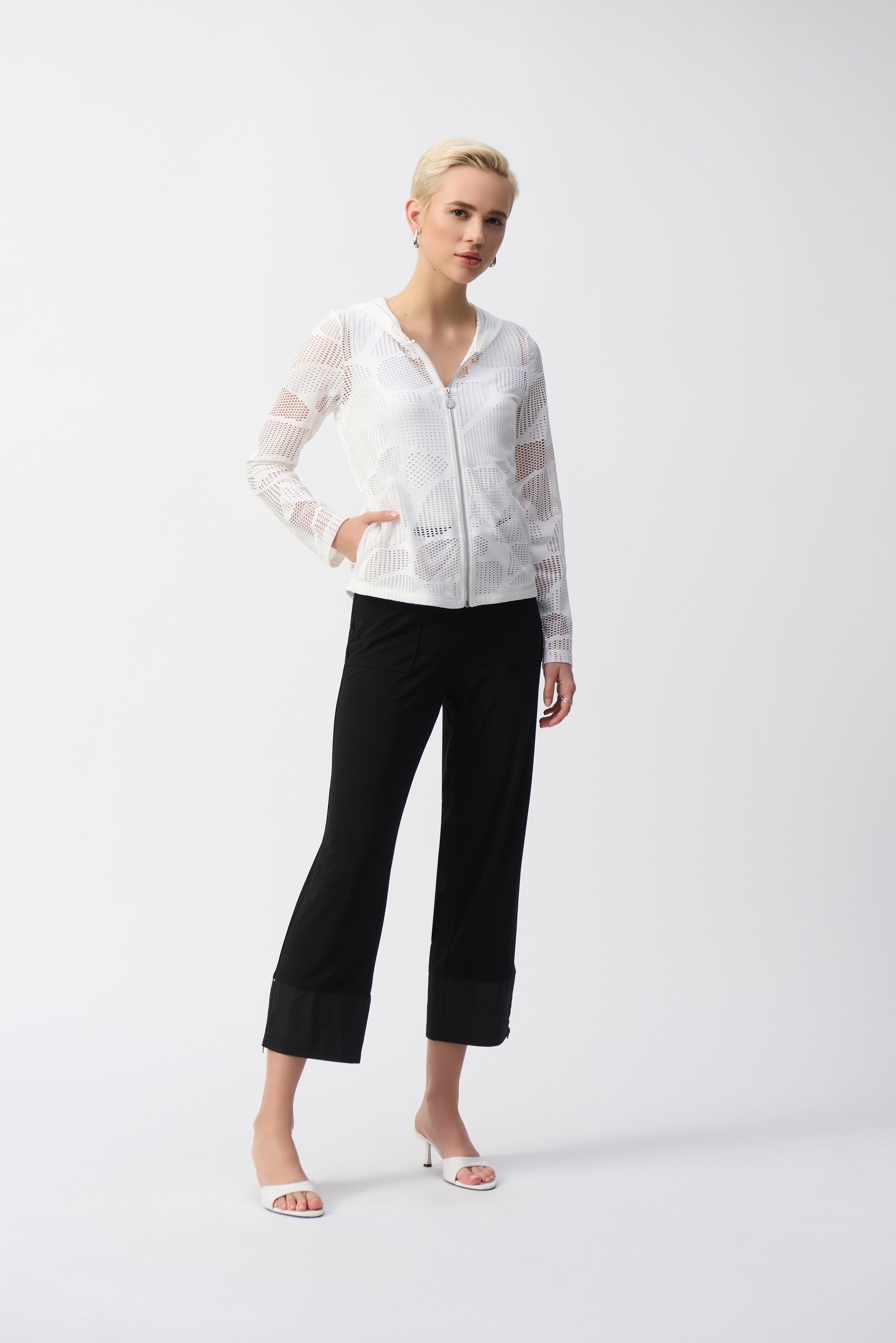 Joseph Ribkoff Novelty Knit Straight Fit Jacket 251215