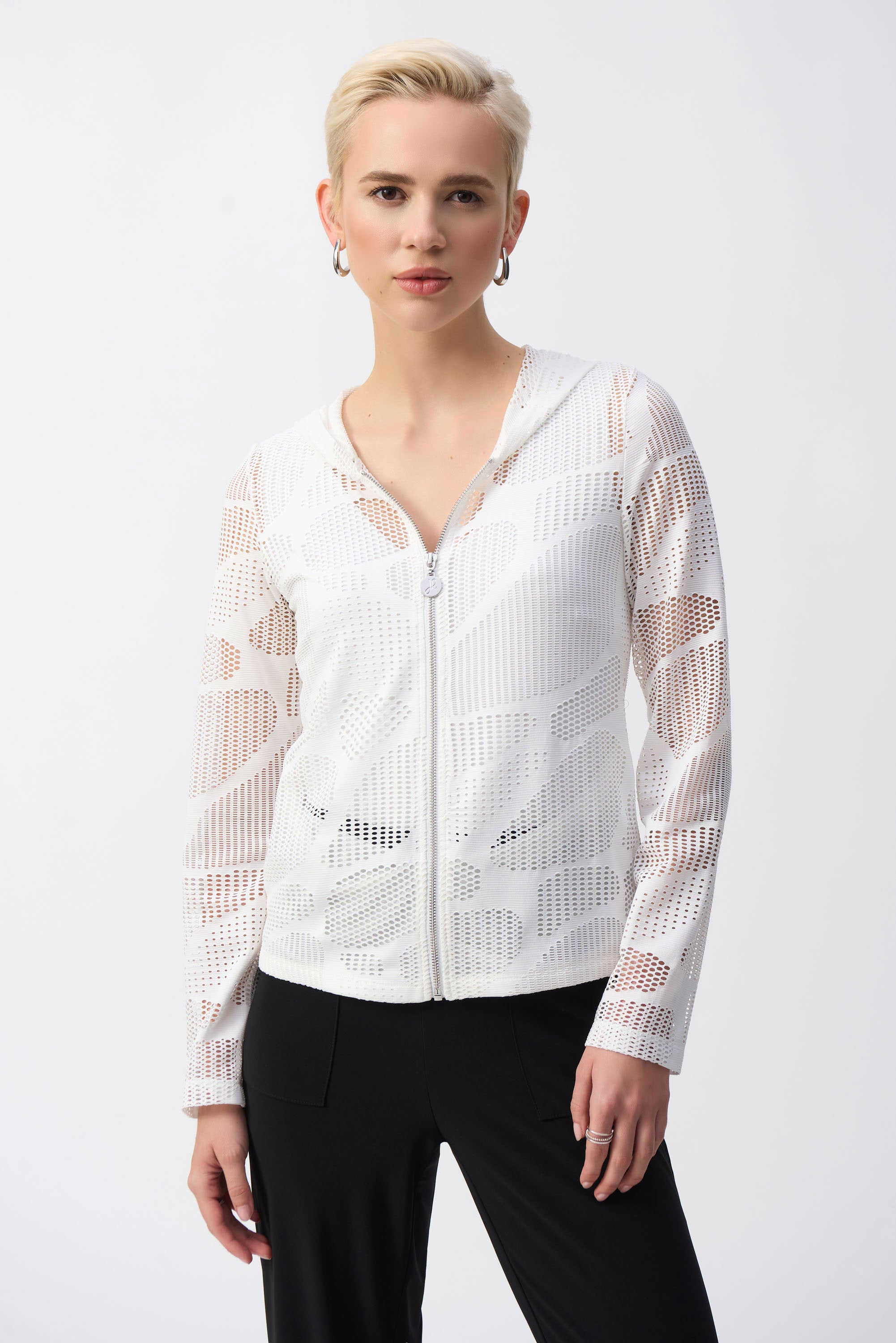 Joseph Ribkoff Novelty Knit Straight Fit Jacket 251215
