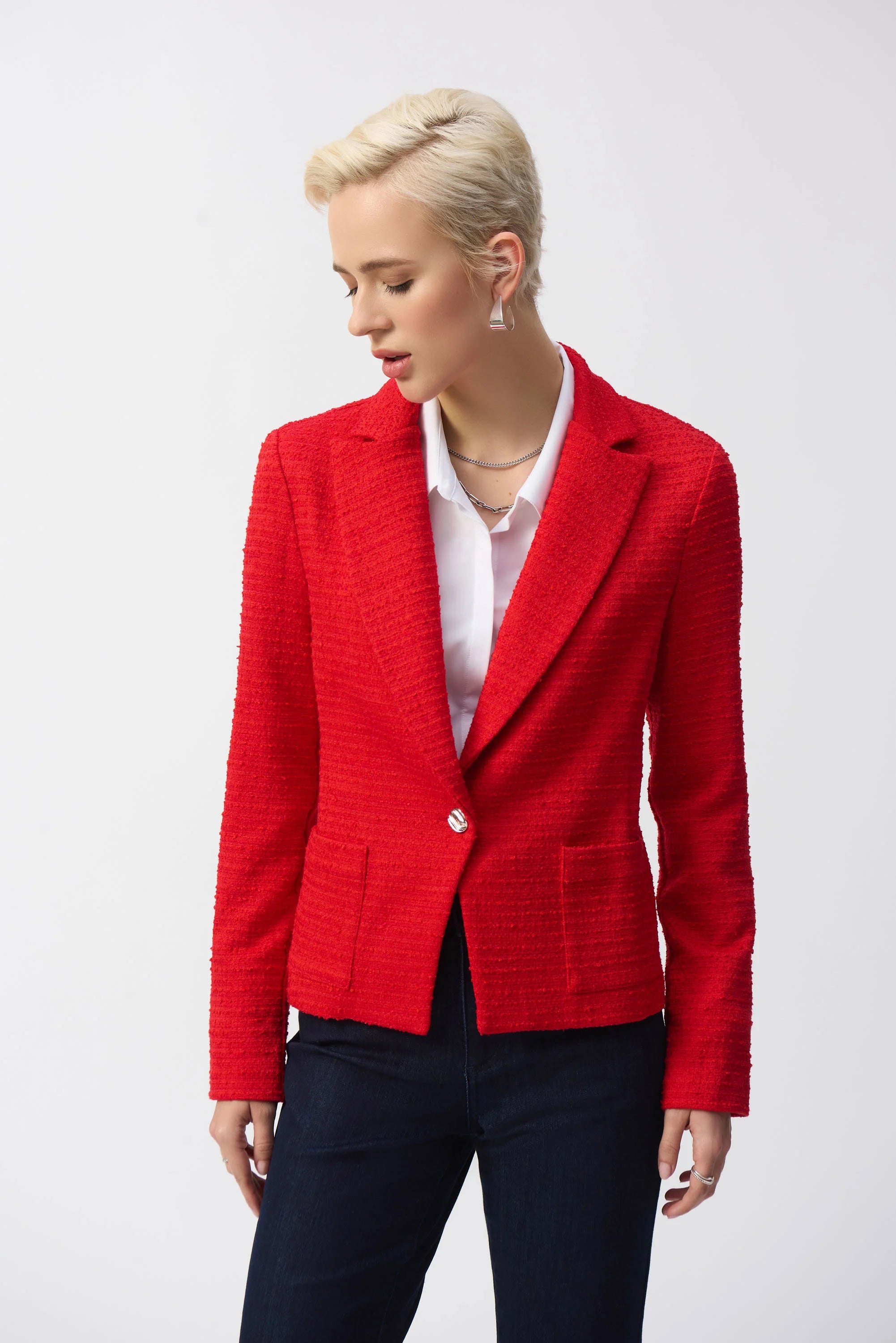 Joseph Ribkoff Bouclé Fitted Blazer 251239