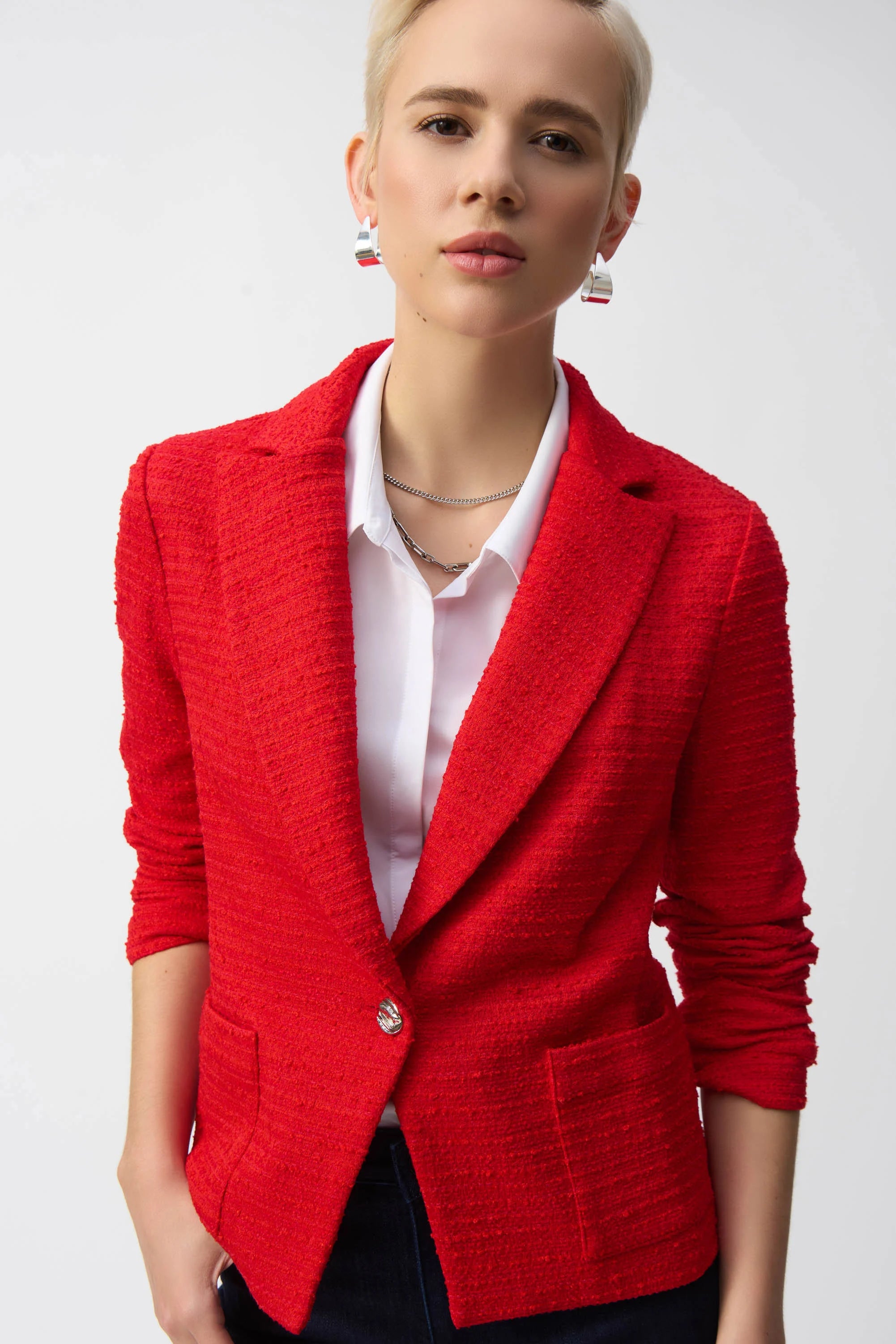Joseph Ribkoff Bouclé Fitted Blazer 251239