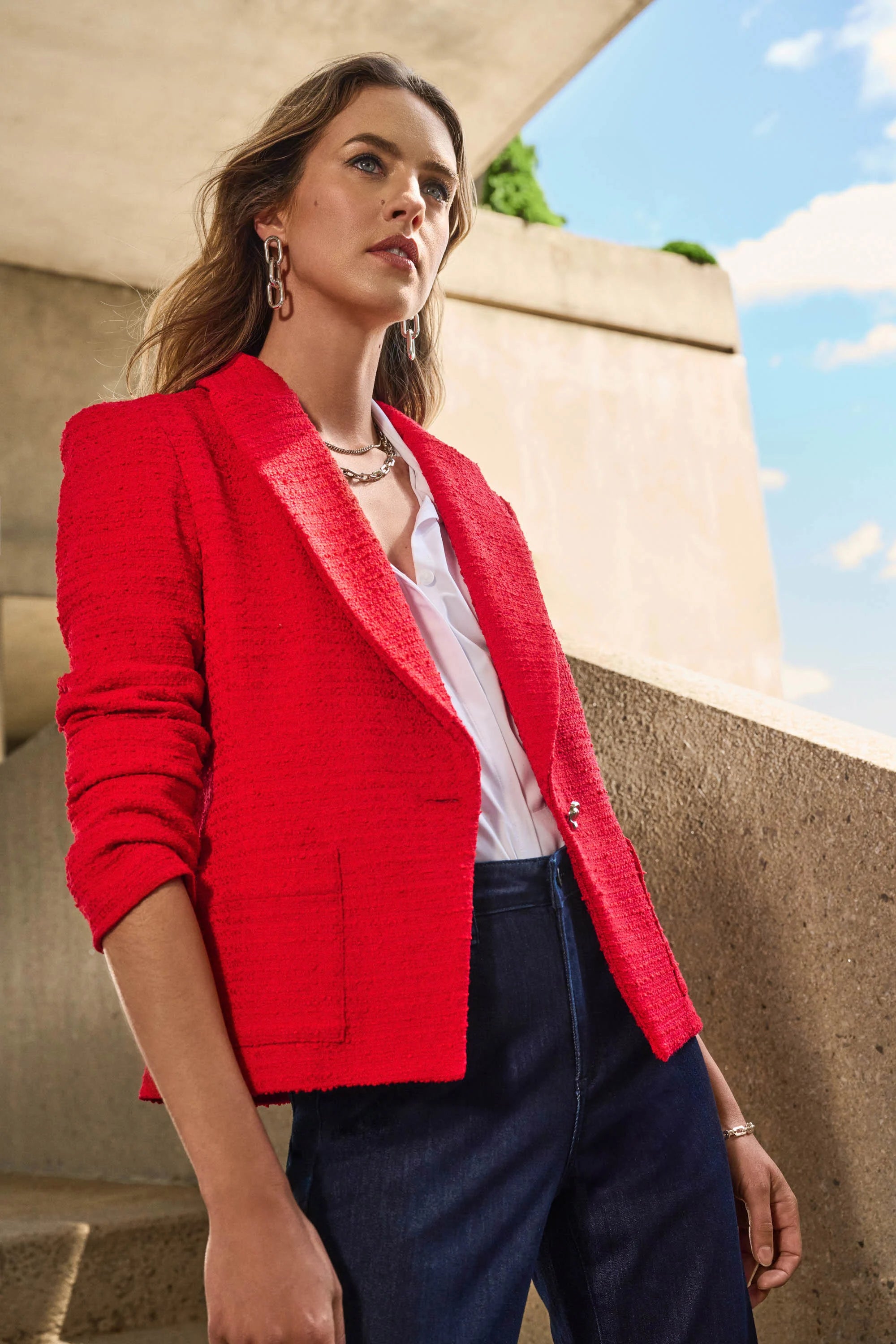 Joseph Ribkoff Bouclé Fitted Blazer 251239