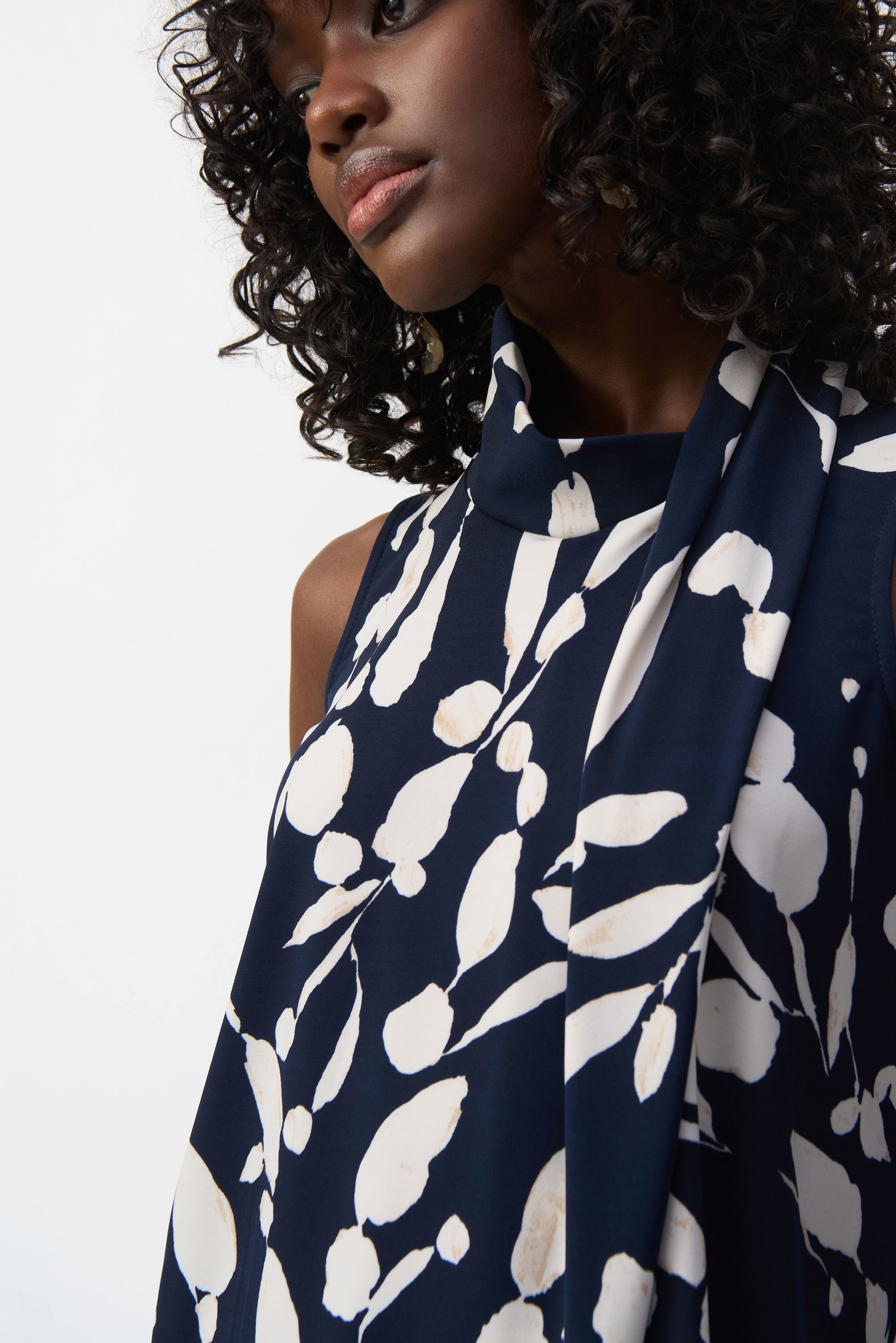 Joseph Ribkoff Silky Knit Abstract Print Sleeveless Top 251251