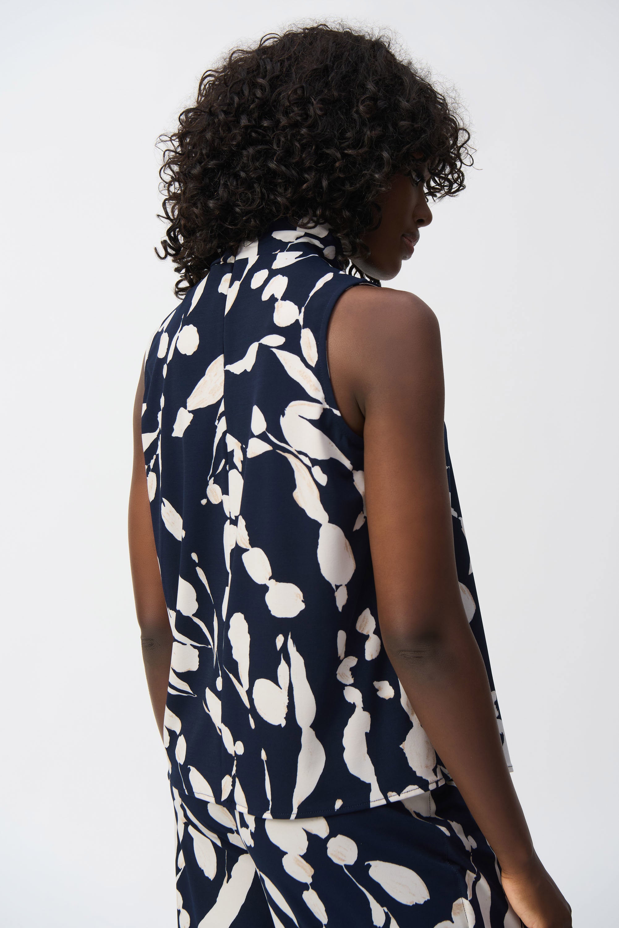 Joseph Ribkoff Silky Knit Abstract Print Sleeveless Top 251251