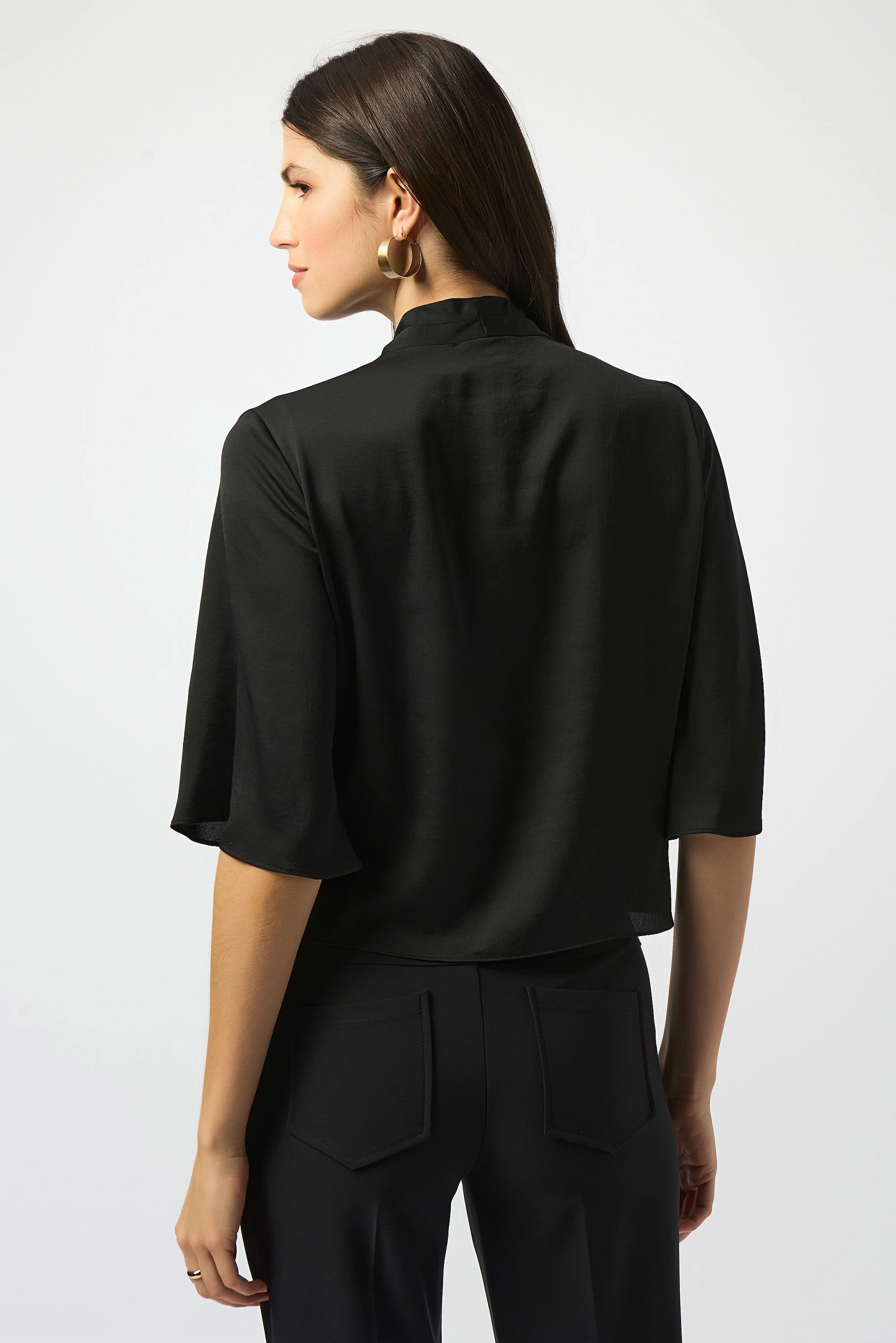 Joseph Ribkoff Satin V-Neck Top 251253