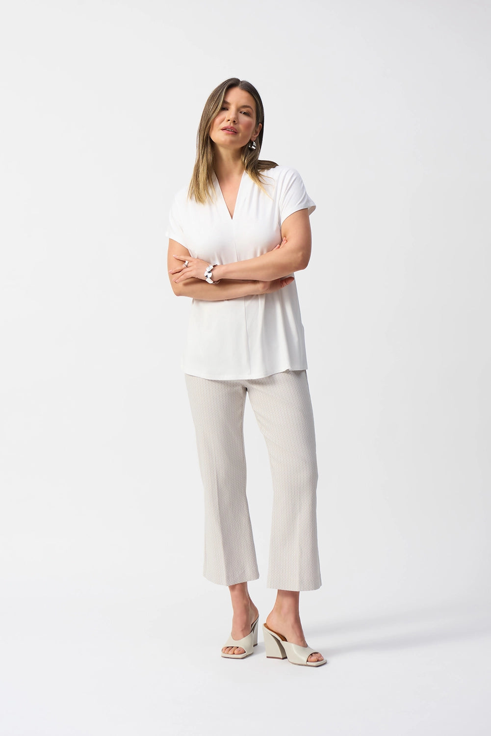 Joseph Ribkoff Jersey Short Sleeve Straight Top 251286