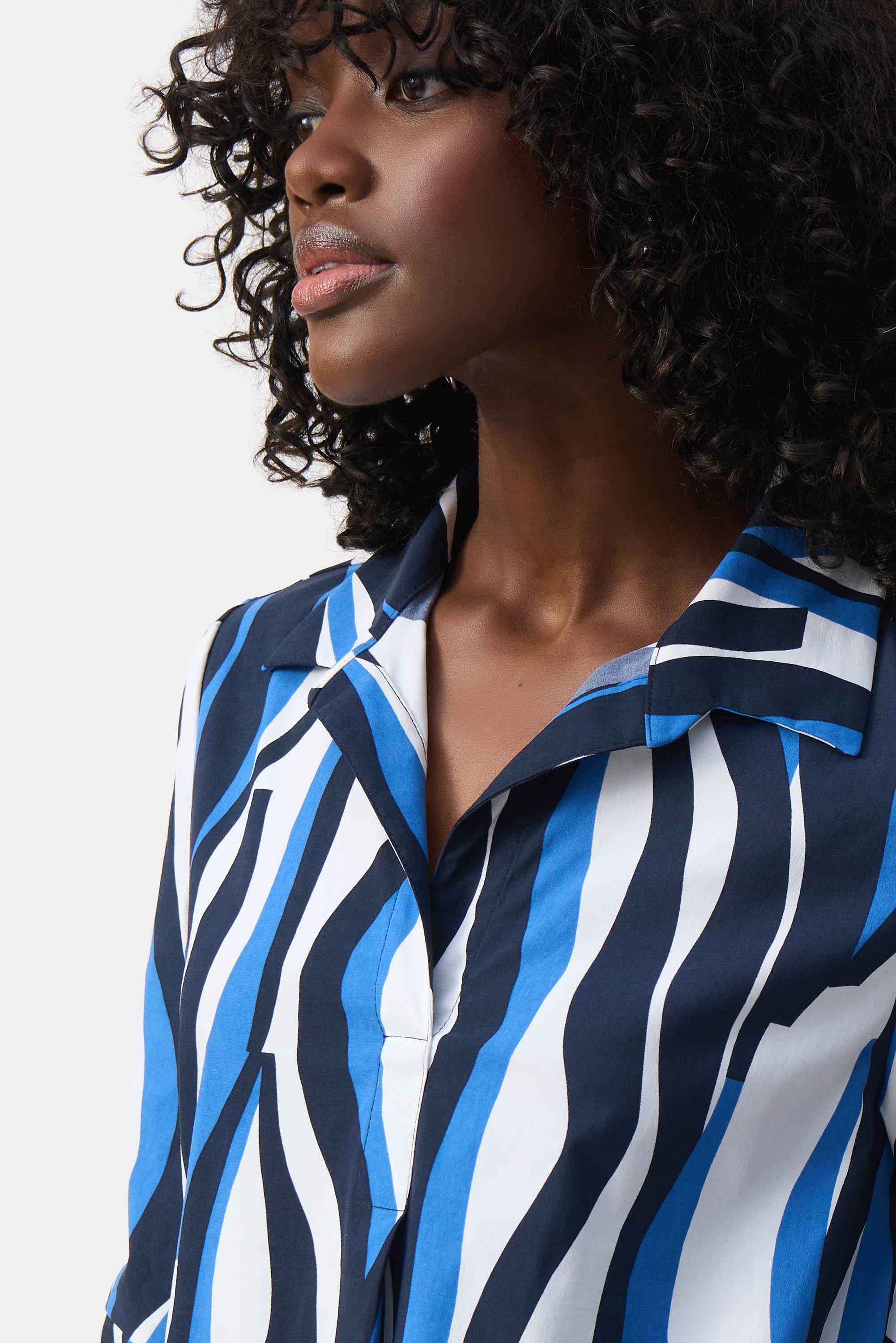Joseph Ribkoff Stretch Poplin Trapeze Shirt Dress 251294