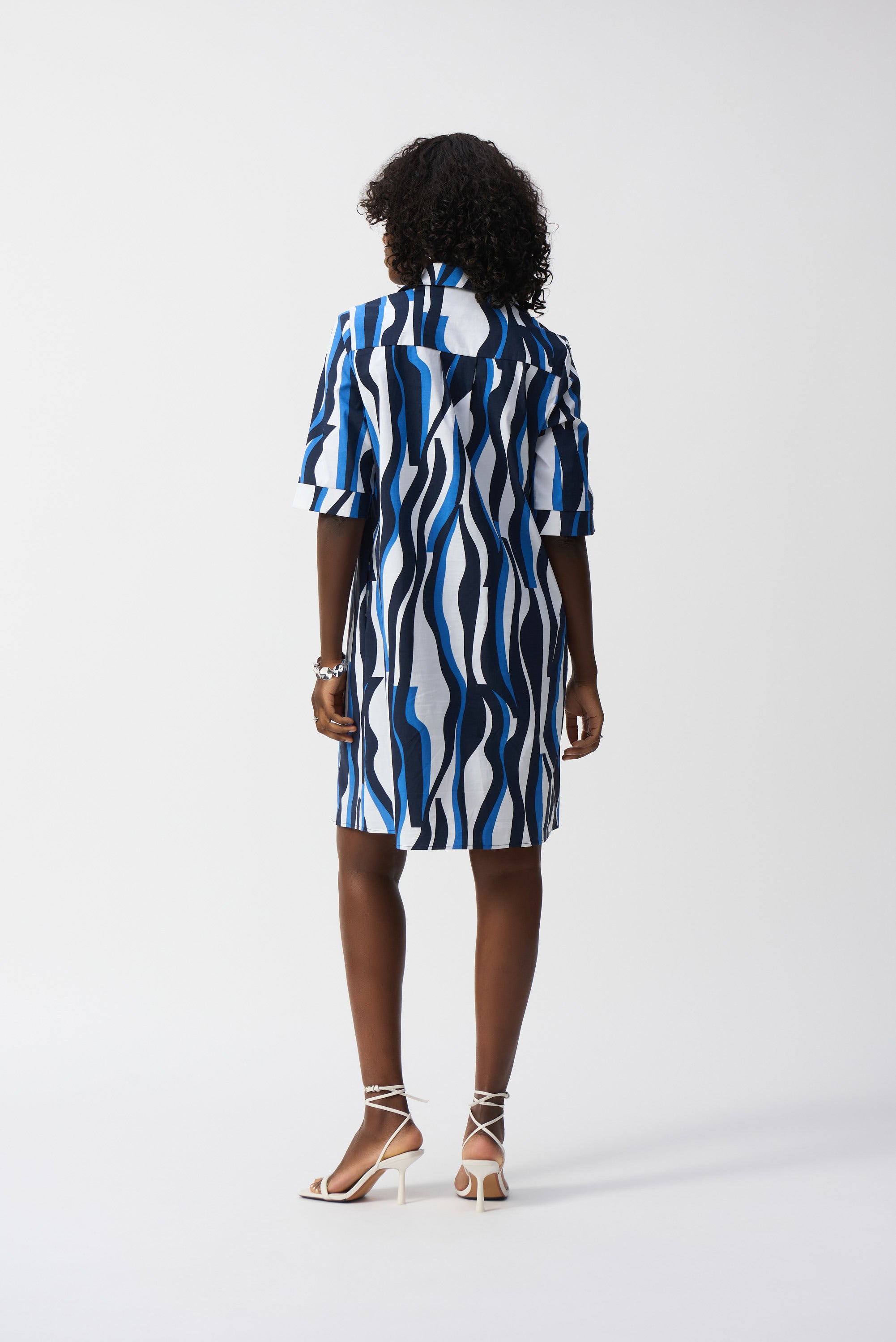 Joseph Ribkoff Stretch Poplin Trapeze Shirt Dress 251294