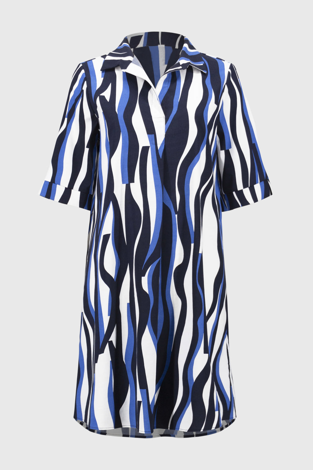 Joseph Ribkoff Stretch Poplin Trapeze Shirt Dress 251294