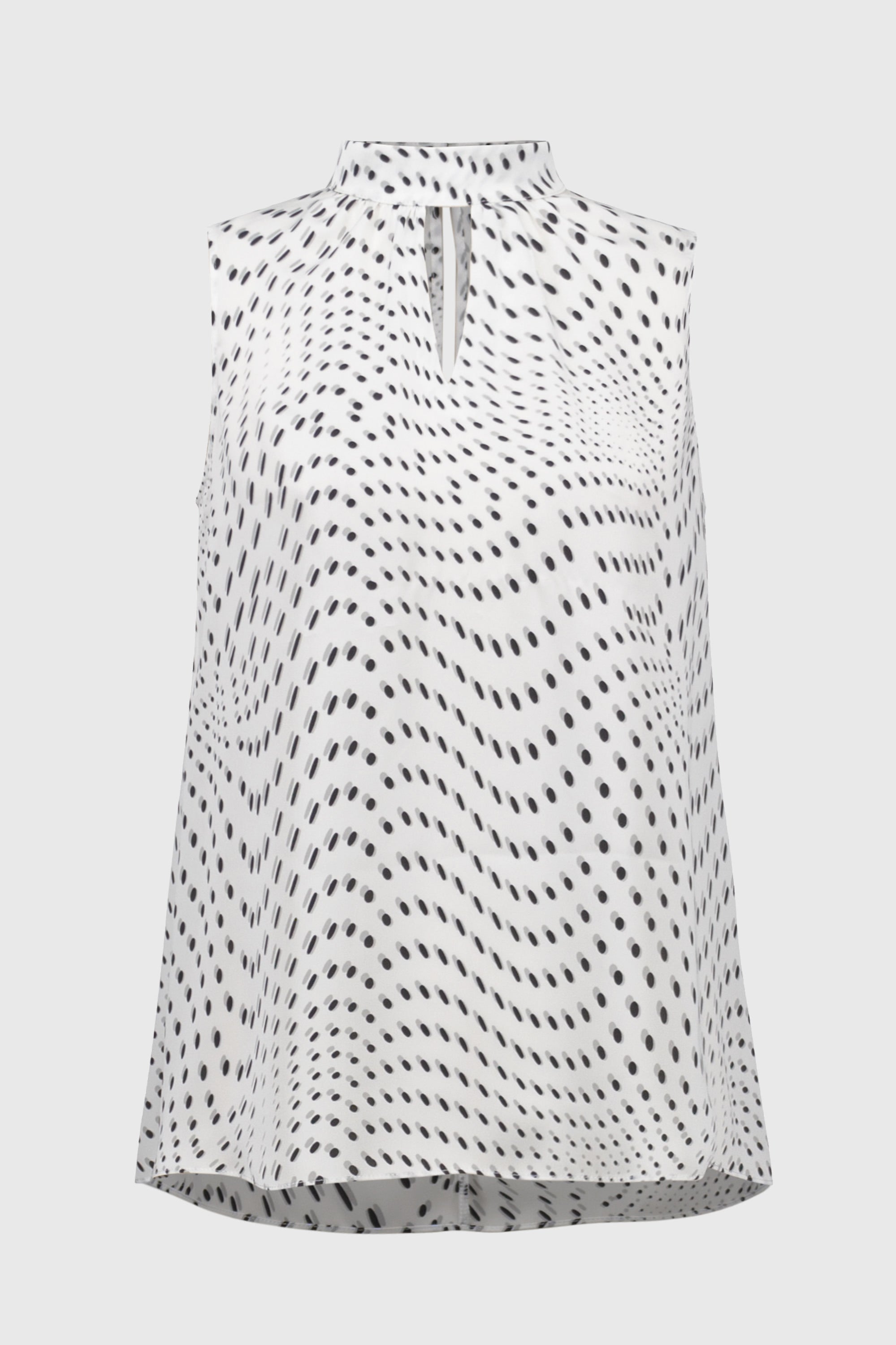 Joseph Ribkoff Signature | Satin Dot Print Sleeveless Top 251749