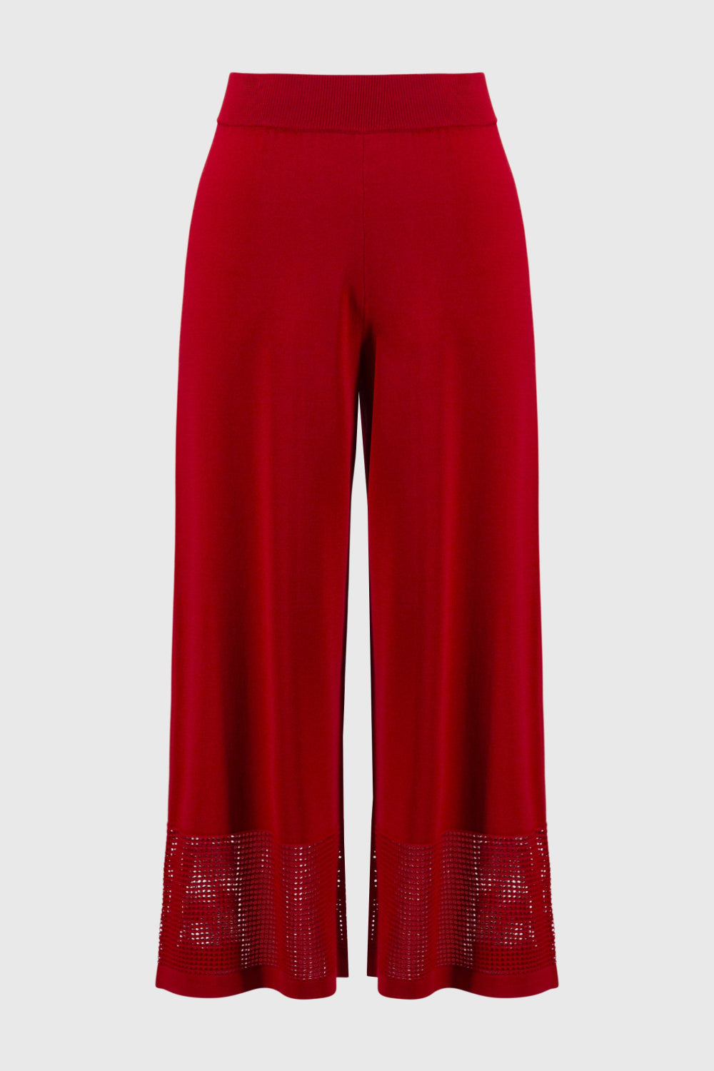 Joseph Ribkoff Sweater Knit Culotte with Pointelle Detail 251915