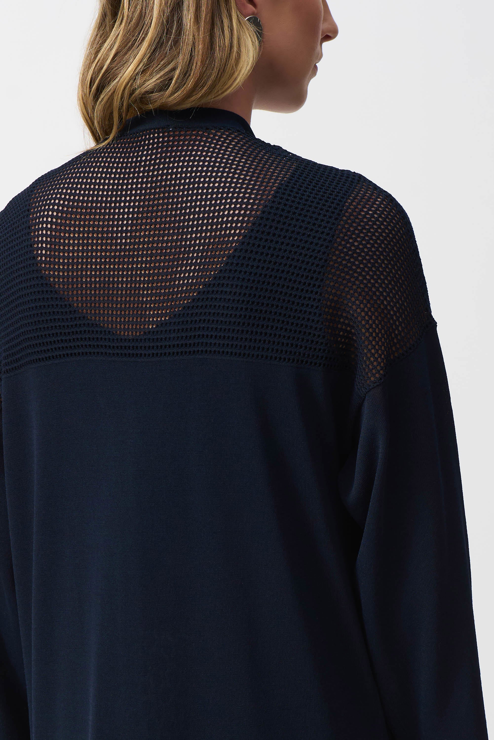 Joseph Ribkoff Sweater Knit Cover-Up With Pointelle Detail 251926