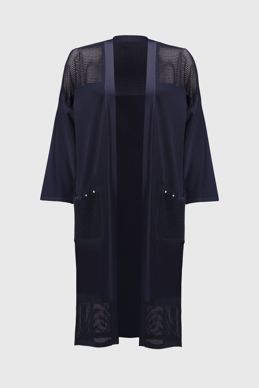 Joseph Ribkoff Sweater Knit Cover-Up With Pointelle Detail 251926