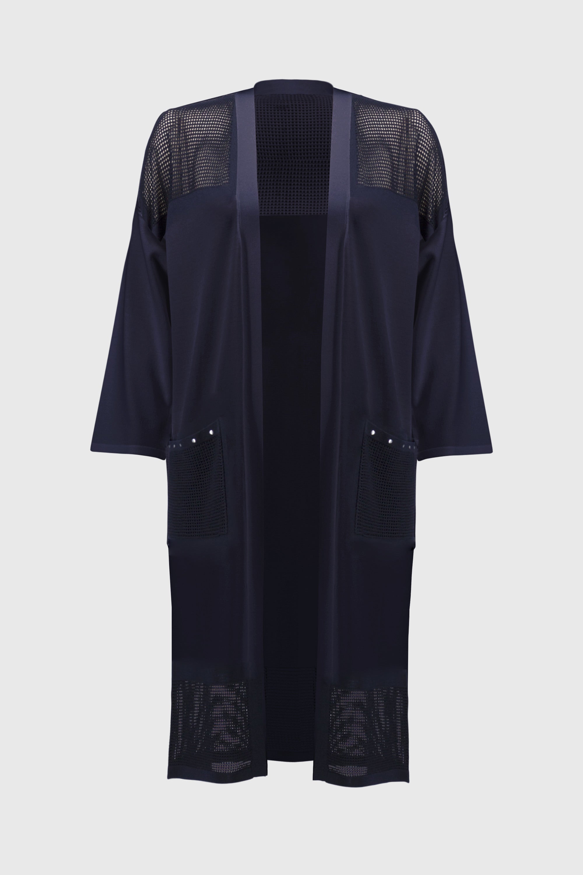 Joseph Ribkoff Sweater Knit Cover-Up With Pointelle Detail 251926