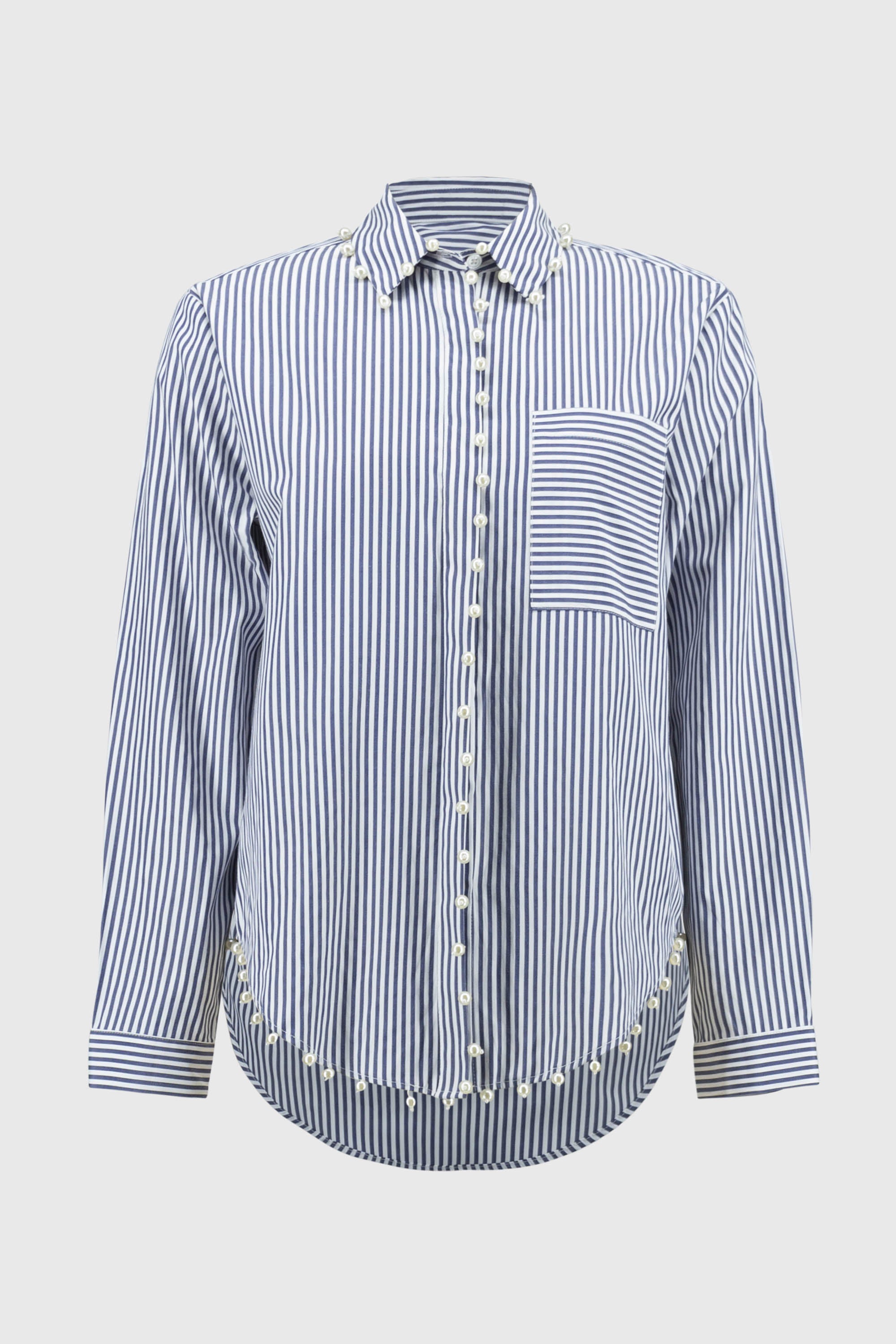 Joseph Ribkoff Striped Stretch Cotton Shirt 251942