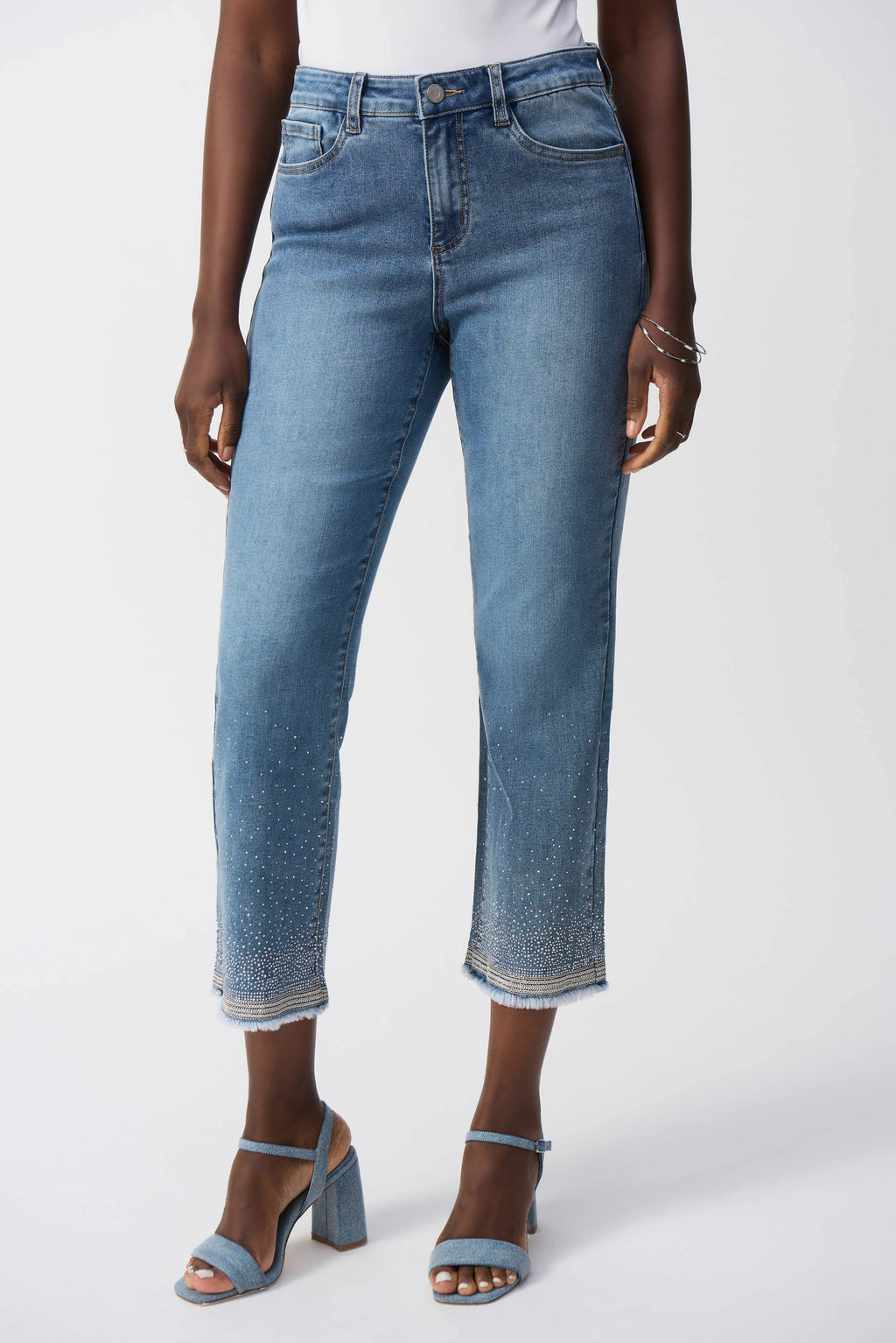 Joseph Ribkoff Straight Fit Crop Stretch Jeans 251956