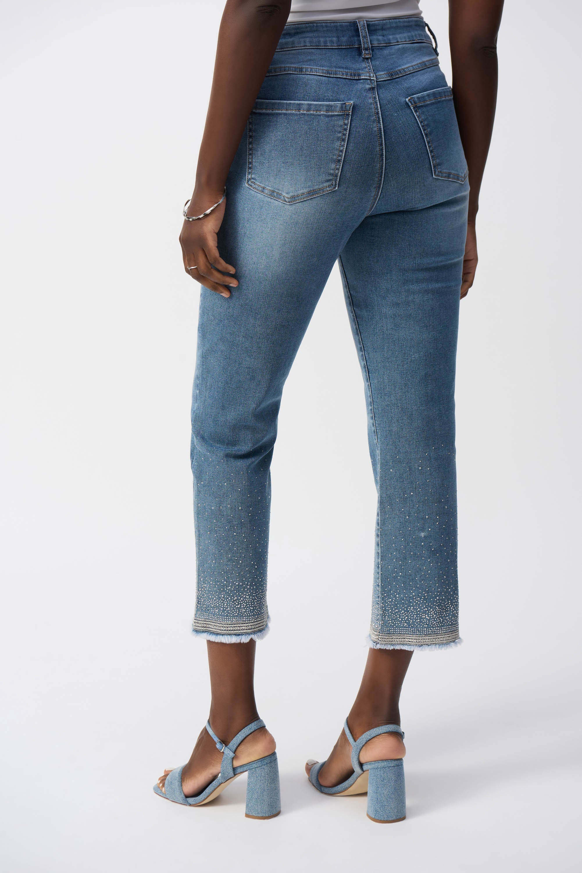 Joseph Ribkoff Straight Fit Crop Stretch Jeans 251956