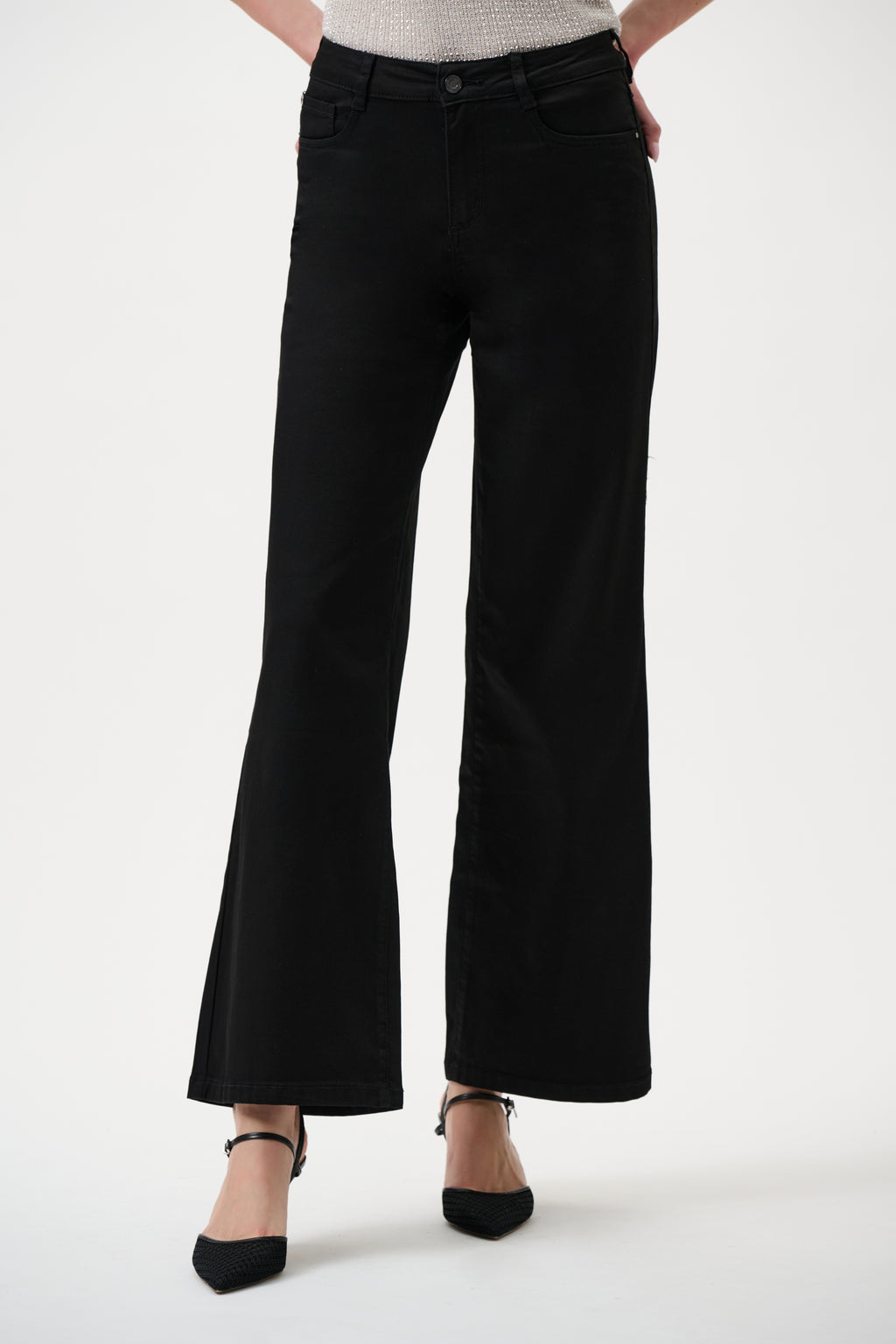 Joseph Ribkoff Goldie | Classic Wide-Leg Stretch Jeans 251968BCO