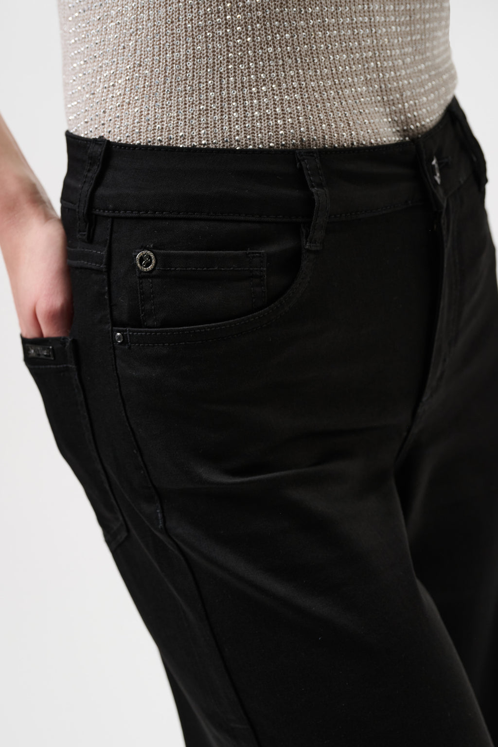 Joseph Ribkoff Goldie | Classic Wide-Leg Stretch Jeans 251968BCO