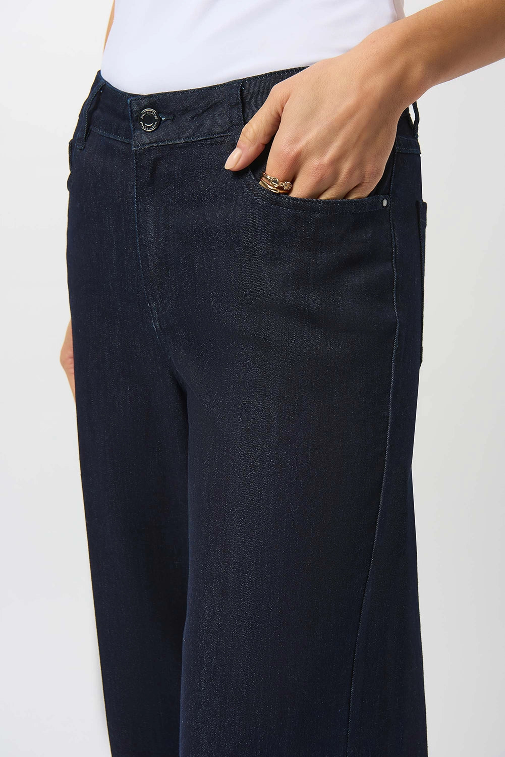Joseph Ribkoff Brooke Goldie Classic Wide-Leg Stretch Jeans 251968F25