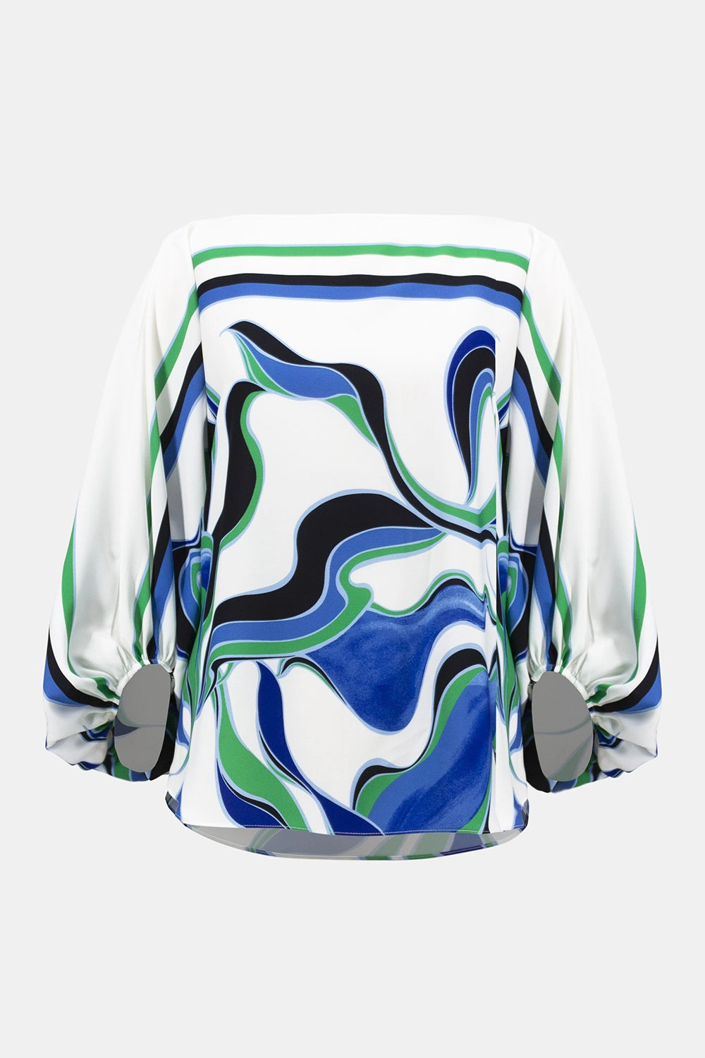 Joseph Ribkoff Woven Abstract Print Boxy Top 252085