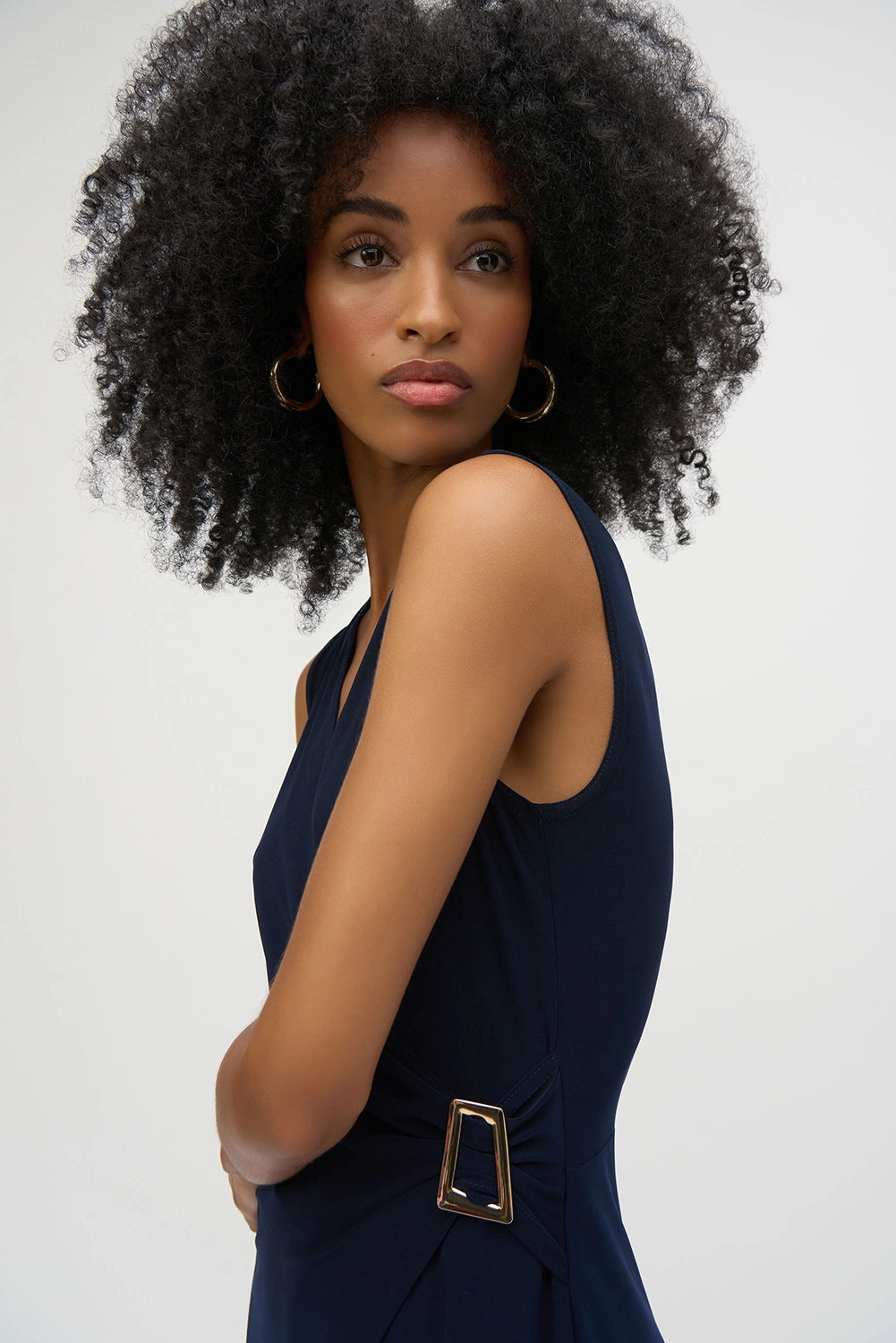 Joseph Ribkoff Silky Knit Wide-Leg Jumpsuit 252099
