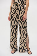 Joseph Ribkoff Gauze Abstract Print Wide Leg Pants 252178