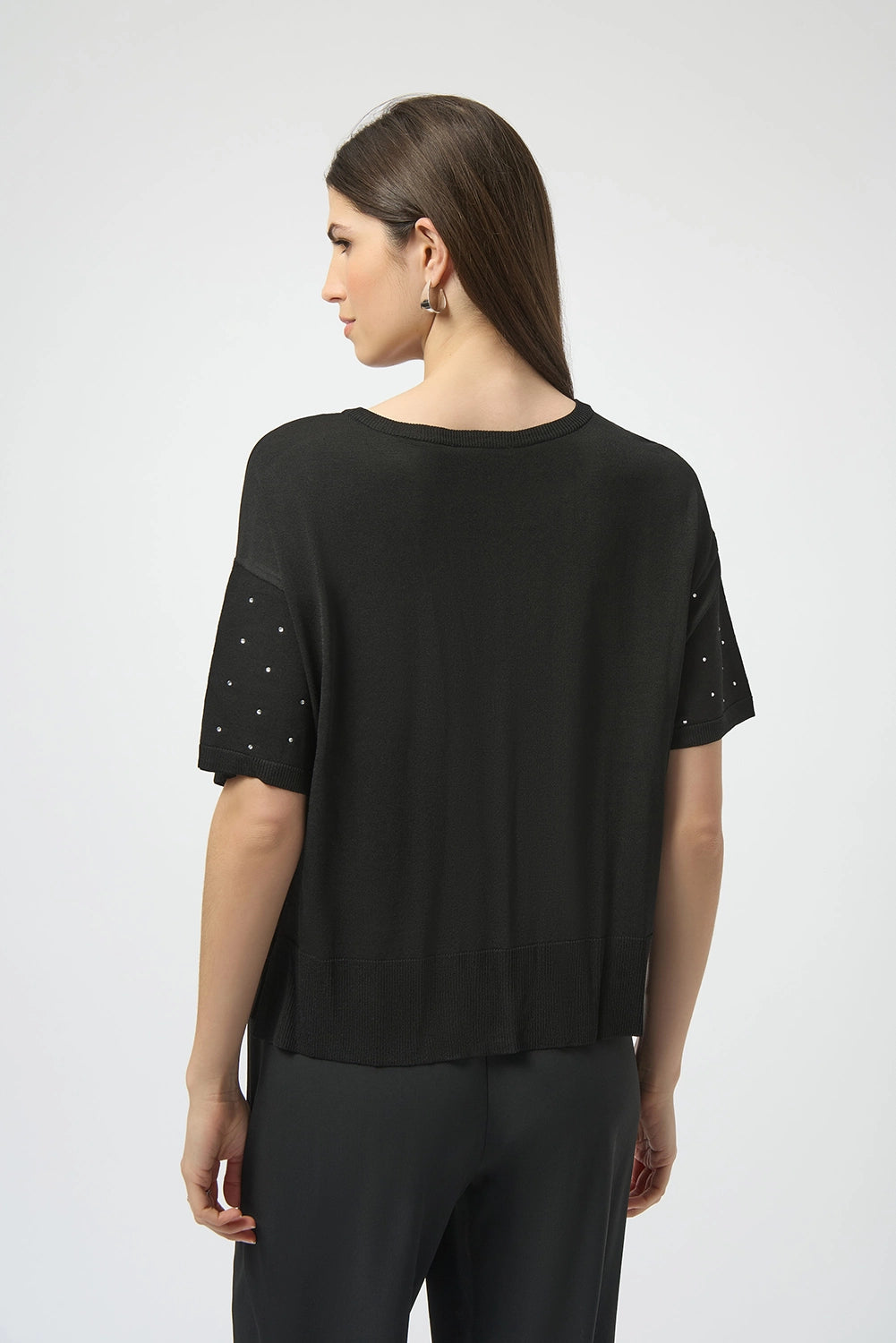 Joseph Ribkoff Sweater Knit Elbow Sleeve Pullover 252906