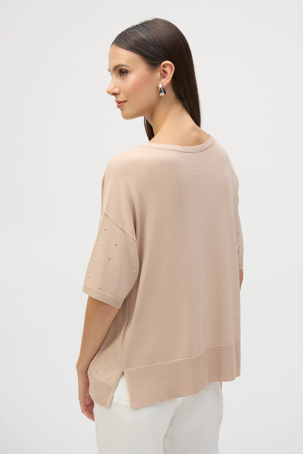 Joseph Ribkoff Sweater Knit Elbow Sleeve Pullover 252906