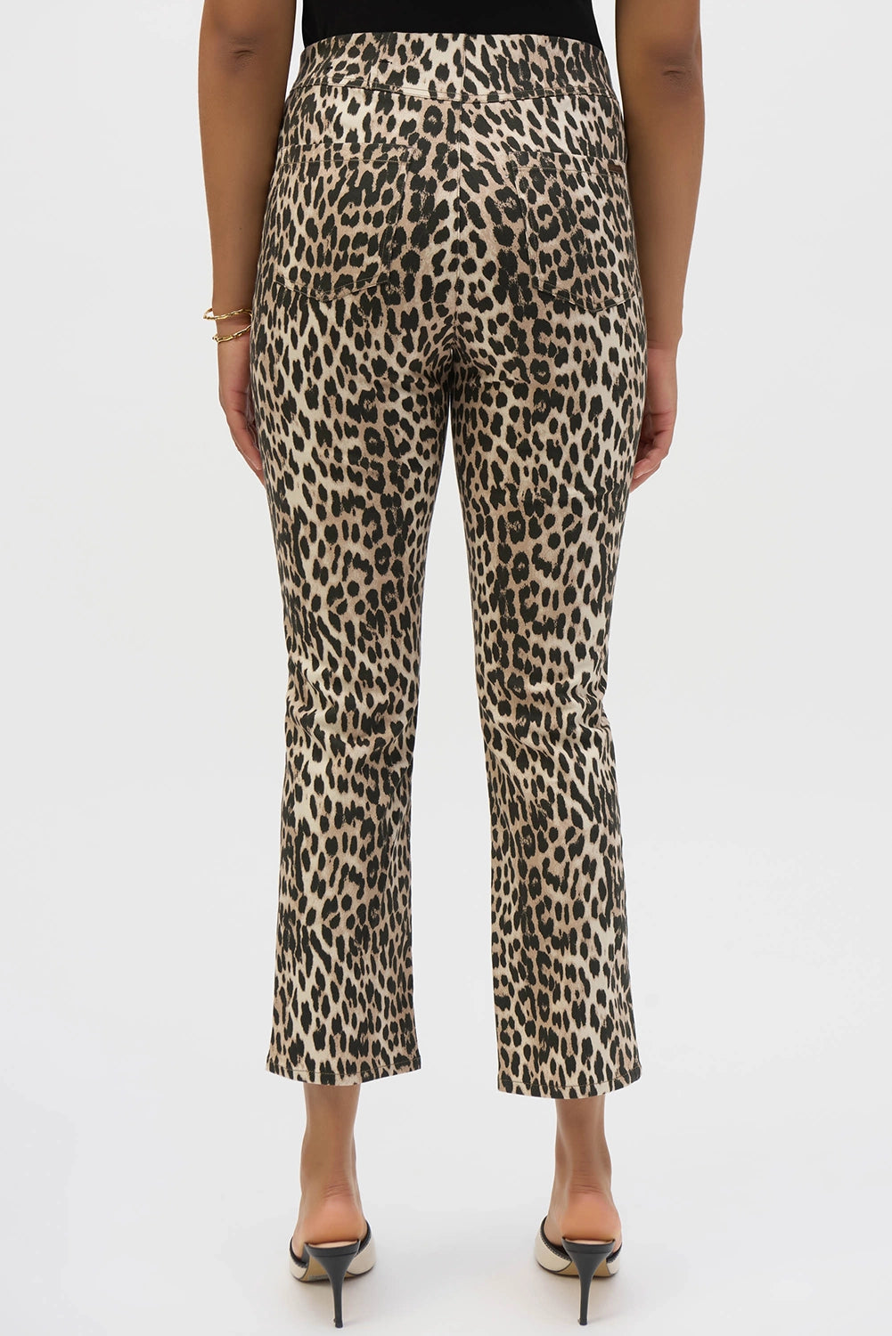 Joseph Ribkoff Straight Leg Leopard Print Stretch Jeans 252907