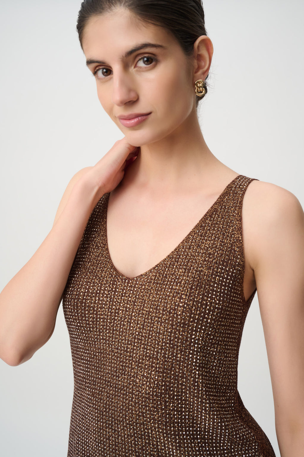 Joseph Ribkoff Rhinestone Knit Camisole 252915S27