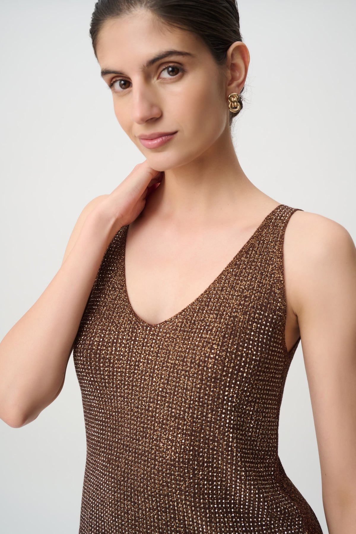 Joseph Ribkoff Rhinestone Knit Camisole 252915S27