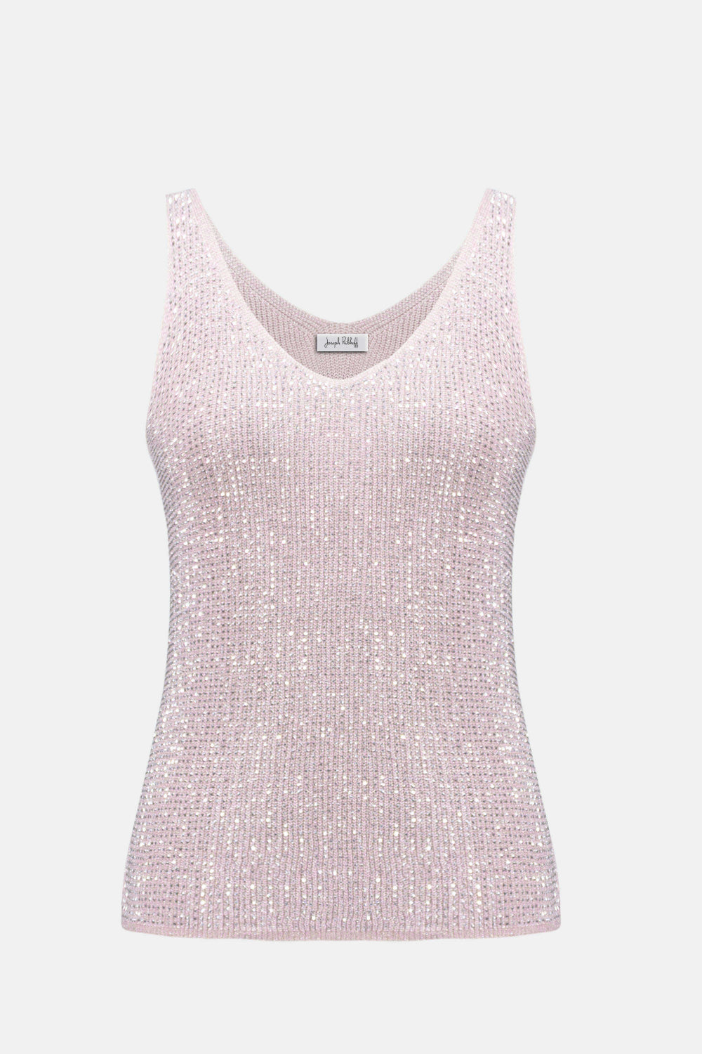 Joseph Ribkoff Metallic Knitted Camisole with Rhinestones 252915S26