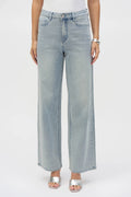 Joseph Ribkoff Classic Wide Leg Stretch Jeans with Crystals 252916