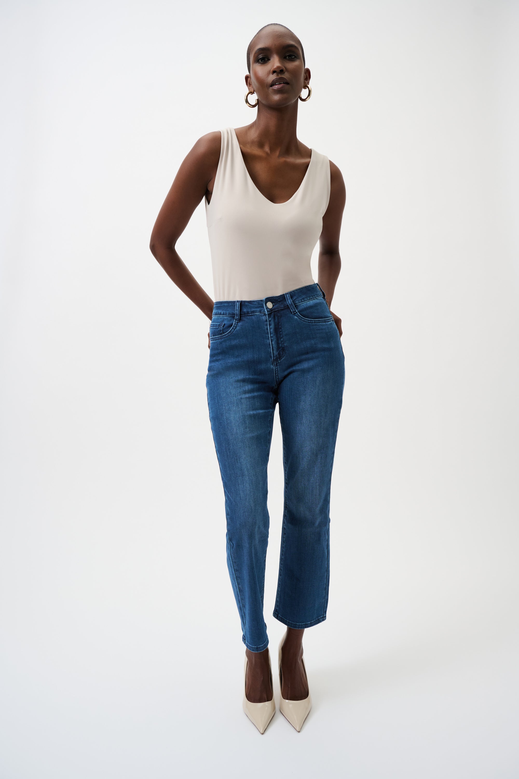 Joseph Ribkoff Margot | Classic Straight Leg Stretch Jeans 252926CO