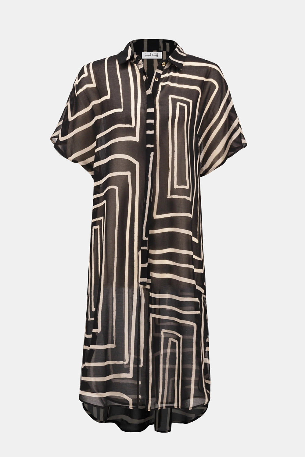 Joseph Ribkoff Chiffon Geometric Print Blouse 252934