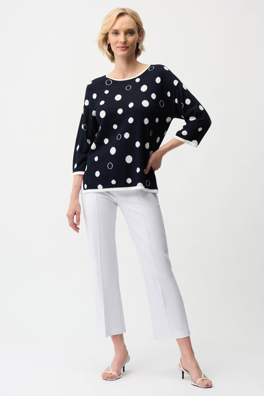 Joseph Ribkoff Millennium Flare Pull-On Pants in White 261082