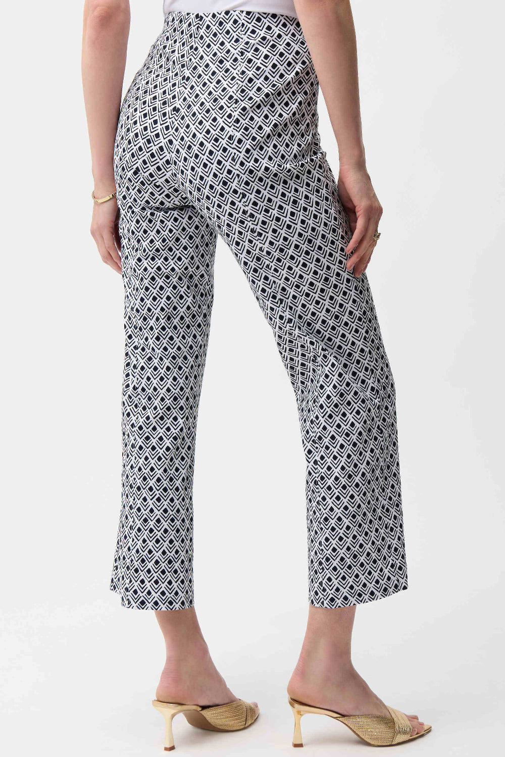 Joseph Ribkoff Millennium Geometric Print Flare Pull-On Pants 261083