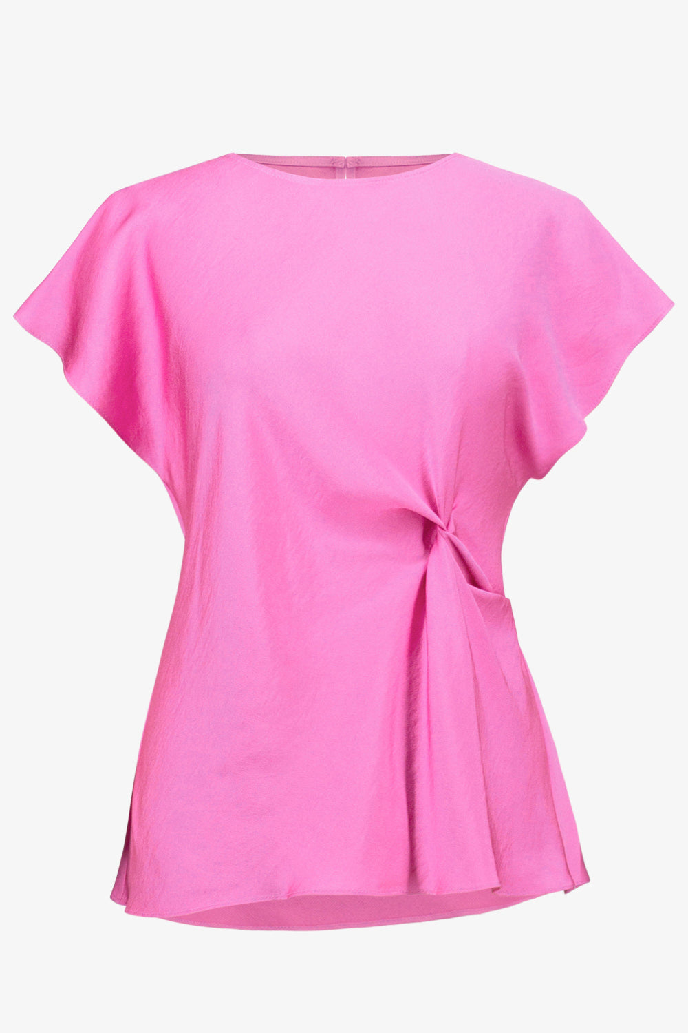Joseph Ribkoff Recycled Satin Fitted Top With Front Twist Detail 261149