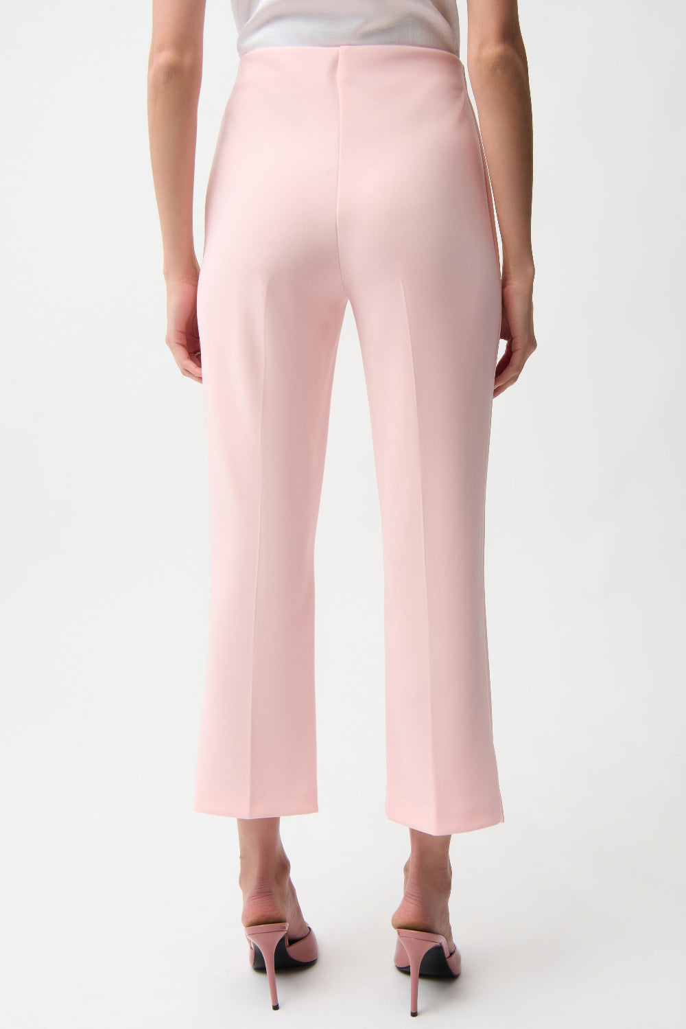 Joseph Ribkoff Silky Knit Crop Pull-On Pants With Gold Buttons 261254