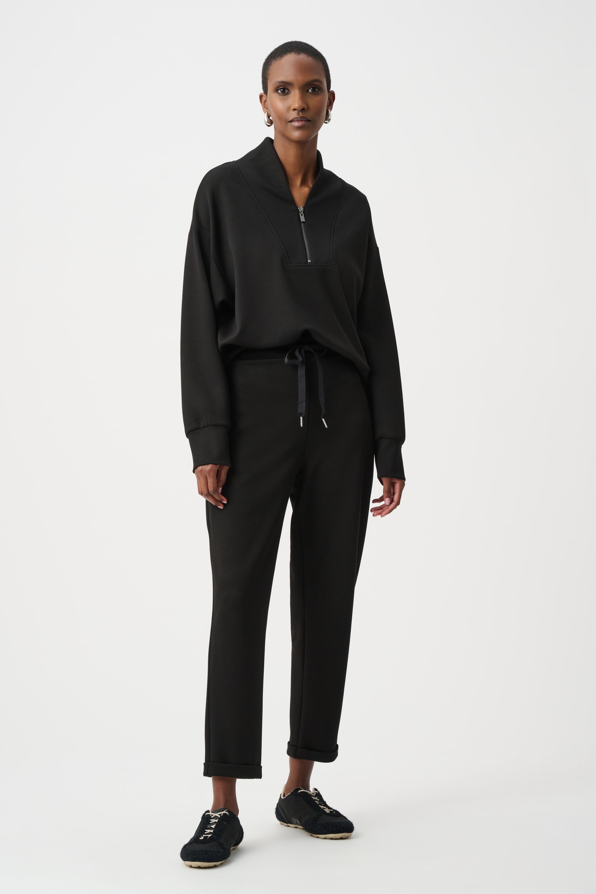 Joseph Ribkoff Scuba Jersey Pull-On Jogger Pants With Drawstring Waist 261606