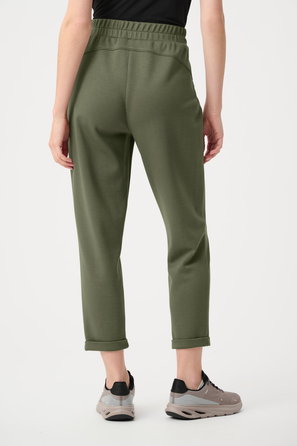 Joseph Ribkoff Scuba Jersey Pull-On Jogger Pants With Drawstring Waist - Avocado 261606F26