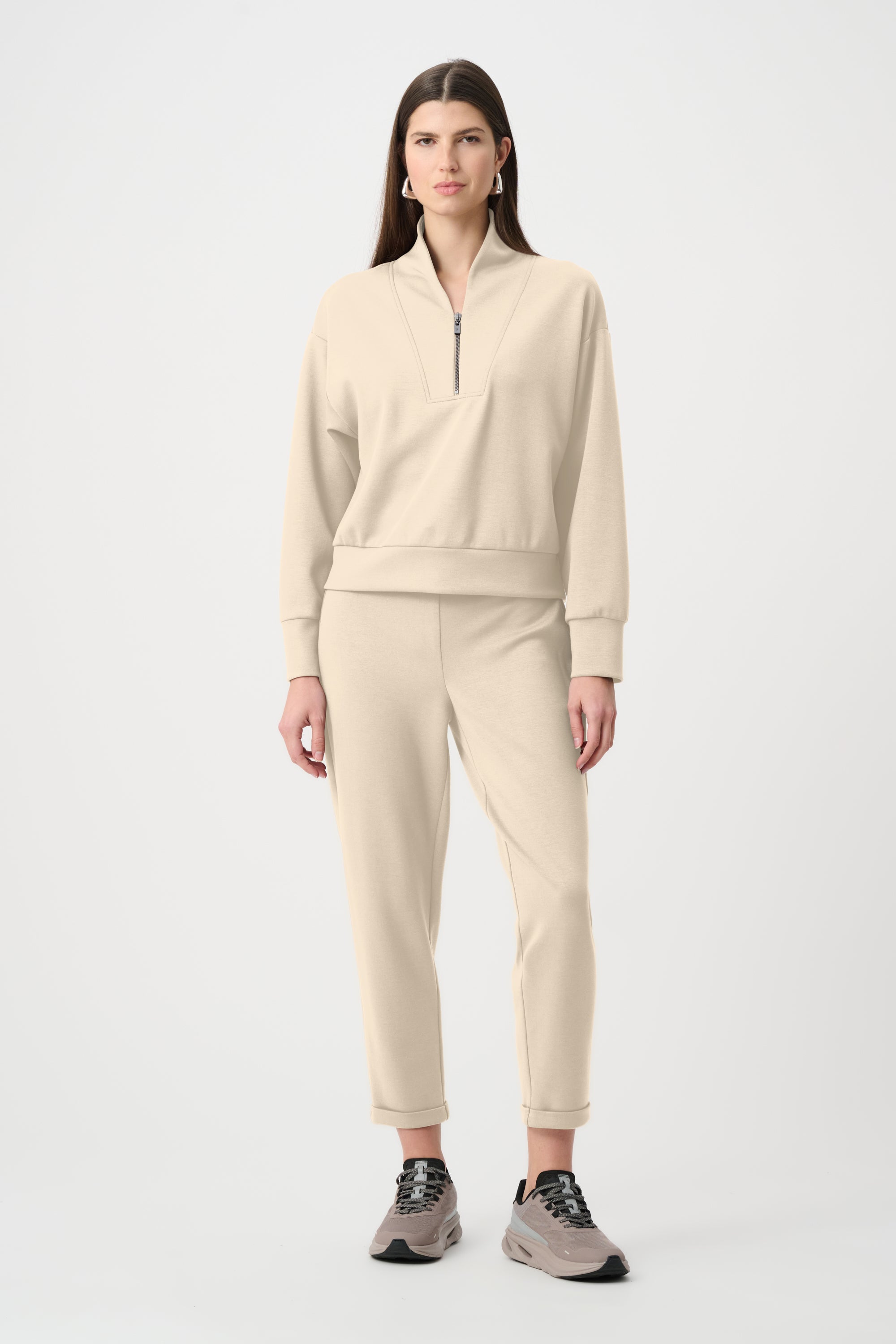 Joseph Ribkoff Scuba Jersey Pull-On Jogger Pants With Drawstring Waist - Birch 261606F26