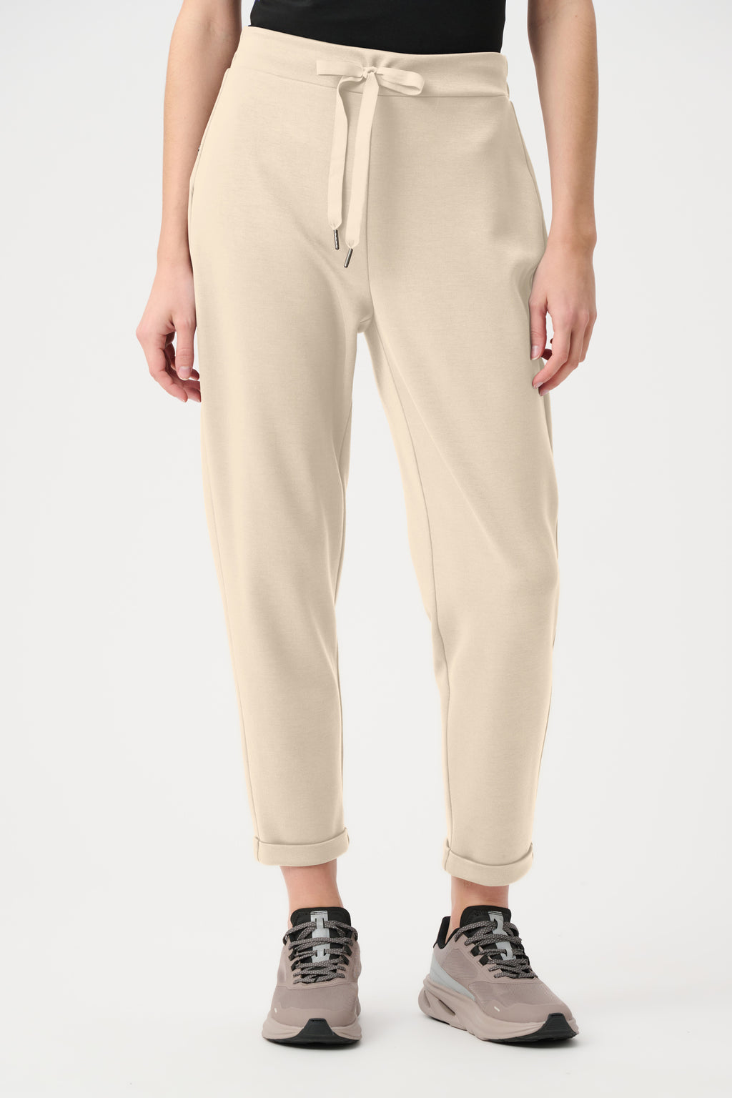 Joseph Ribkoff Scuba Jersey Pull-On Jogger Pants With Drawstring Waist - Birch 261606F26