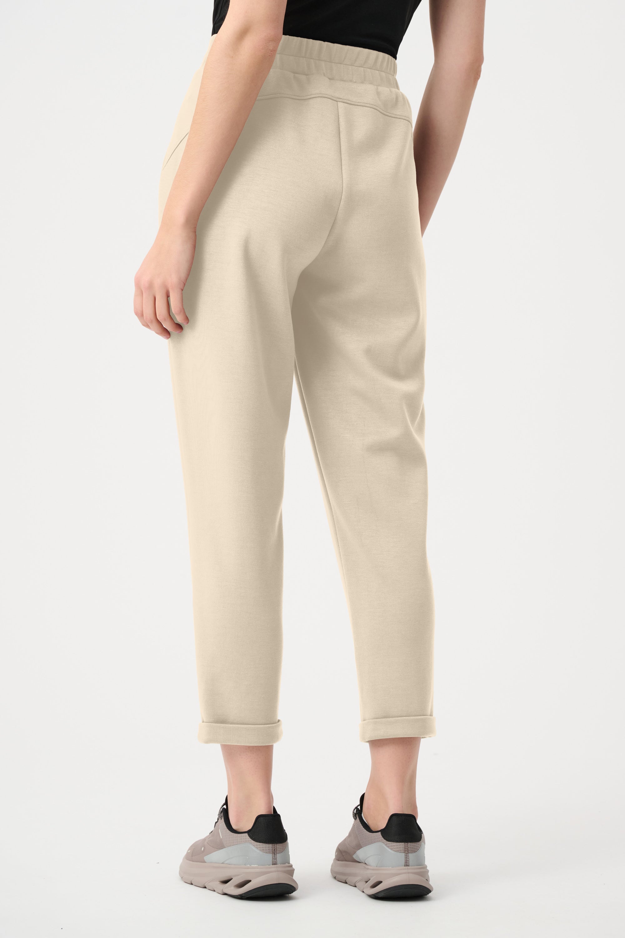 Joseph Ribkoff Scuba Jersey Pull-On Jogger Pants With Drawstring Waist - Birch 261606F26