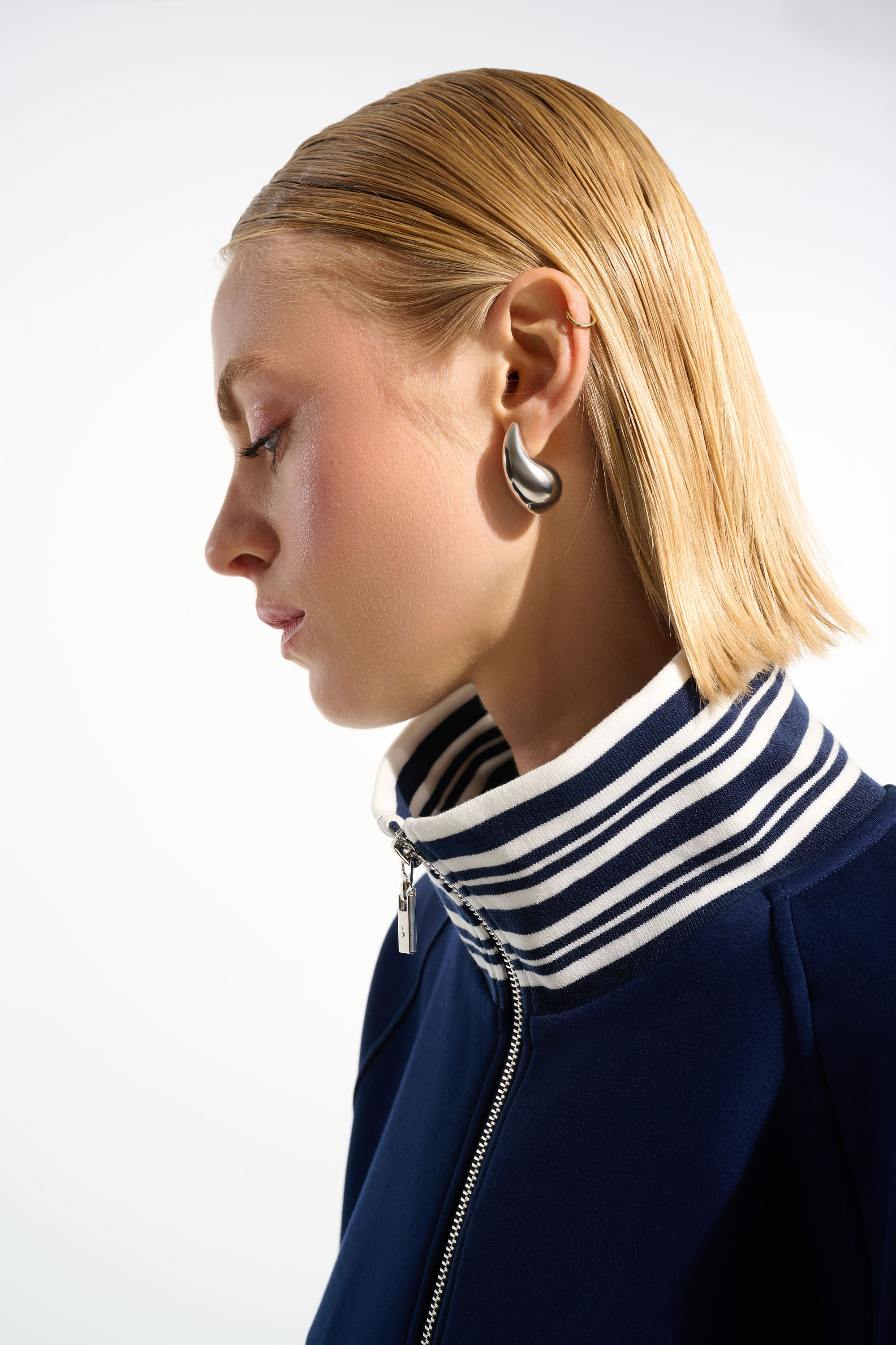 Joseph Ribkoff Scuba Jersey Jacket With Funnel Collar 261617