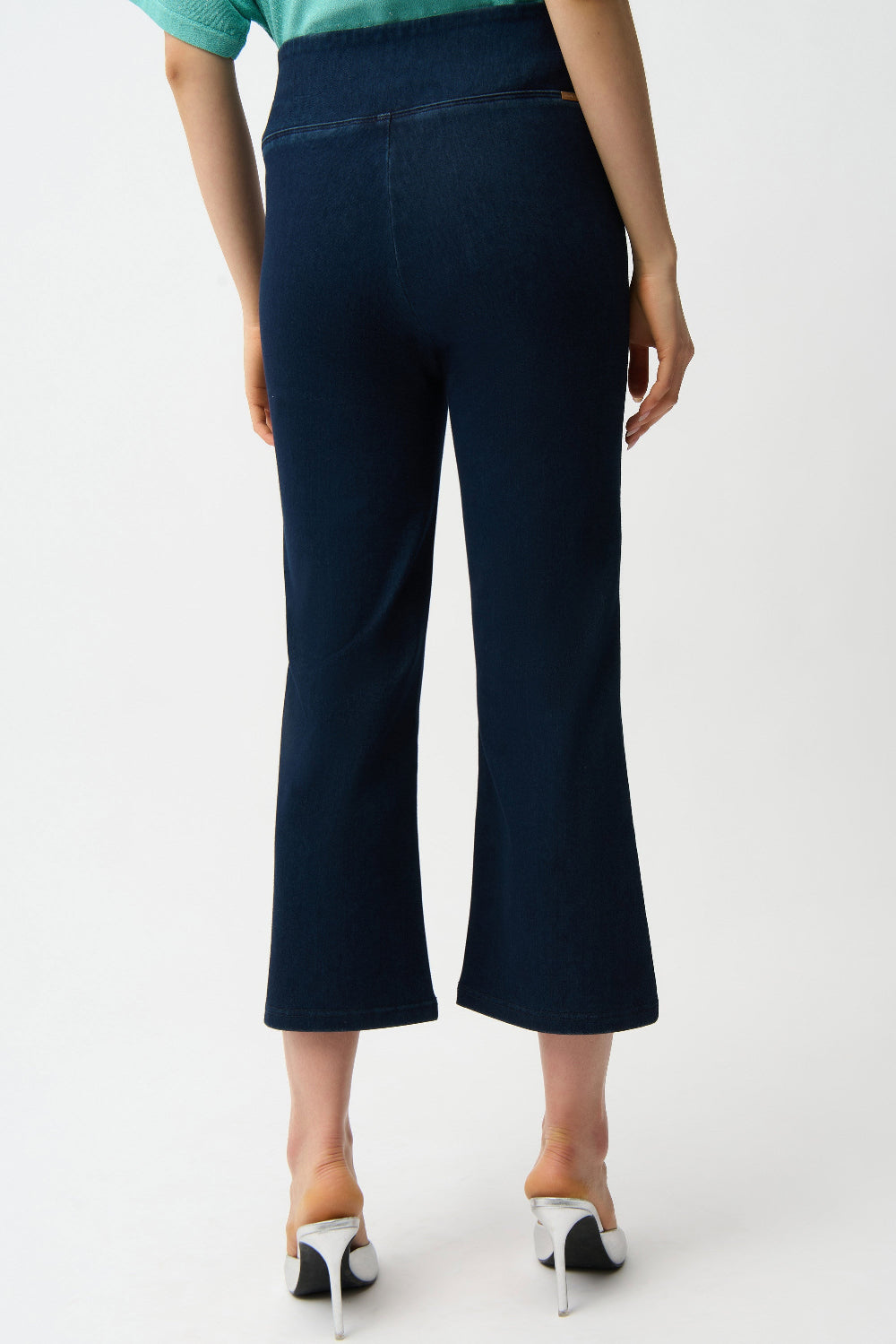 Joseph Ribkoff Knit Denim Cropped Flare Pant 261953