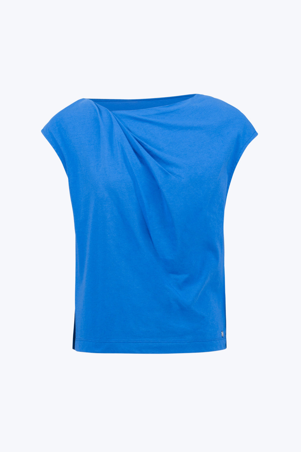 Joseph Ribkoff Cotton Top With Asymmetrical Collar 261964