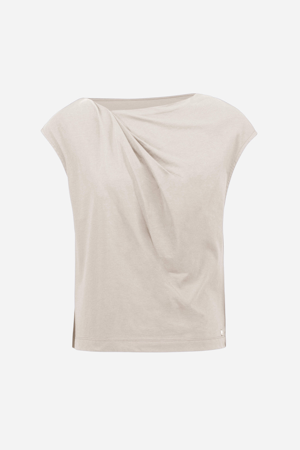 Joseph Ribkoff Cotton Top With Asymmetrical Collar 261964